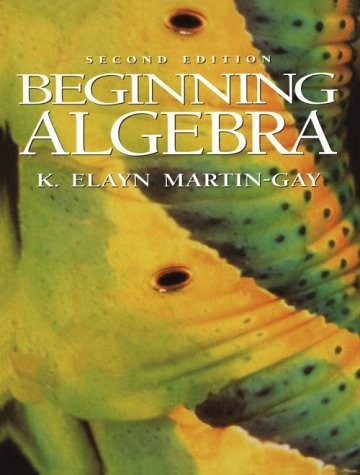 BEGINNING ALGEBRA (2ND EDITION) By K. Elayn Martin-gay – Hardcover **BRAND NEW**