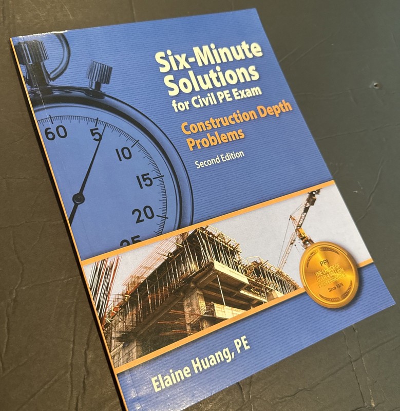 Six-Minute Solutions for Civil PE Exam: Construction Depth Problems