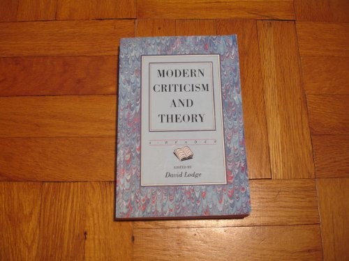 Modern Criticism and Theory: A Reader by Lodge, D. Paperback Book The Fast Free