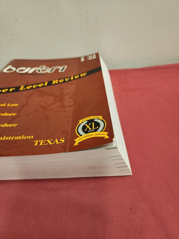 Barbri Bar Review Upper Level Review Texas Legal Prep Study gallery