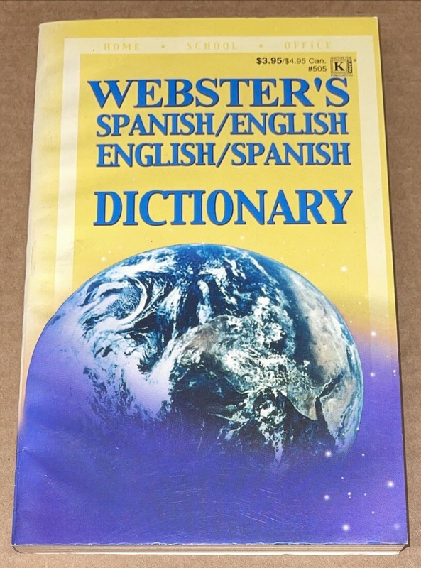 Webster’s Spanish/English English/Spanish Dictionary (2006/PAPERBACK/GOOD)