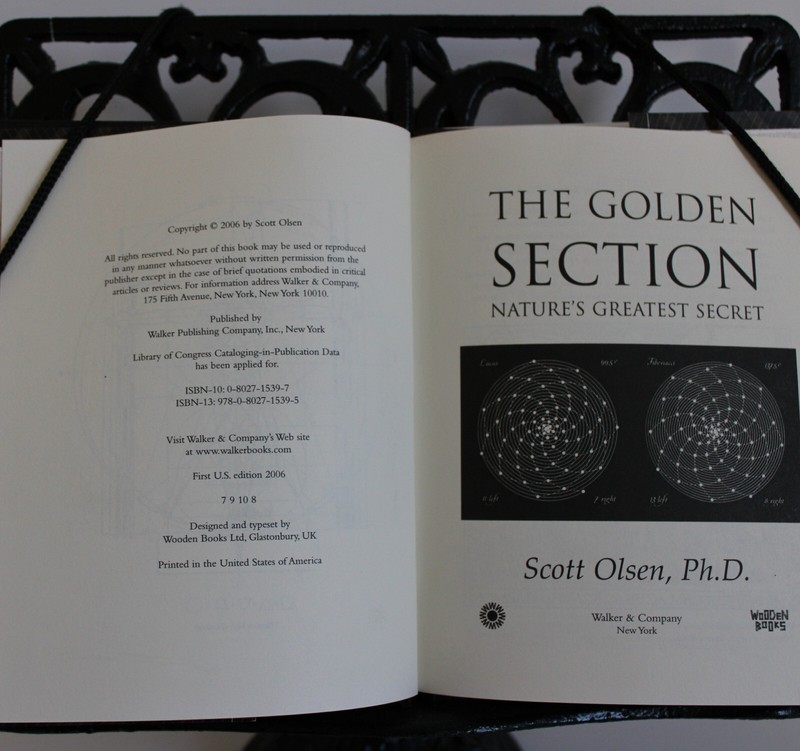 Wooden Bks.: The Golden Section : Nature's Greatest Secret by Scott Olsen (2006, gallery