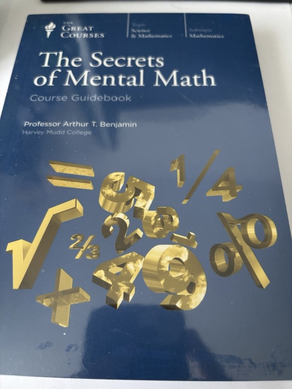 The Secrets of Mental Math by Arthur T. Benjamin (DVD/BOOK) BRAND NEW SEALED
