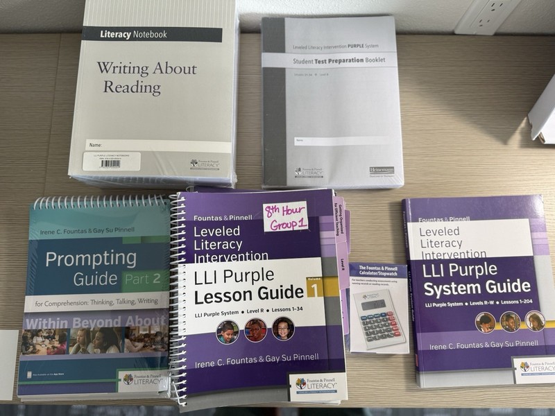 Fountas & Pinnell LLI Purple System Box 1 Teacher Materials Spiral Bound Set gallery