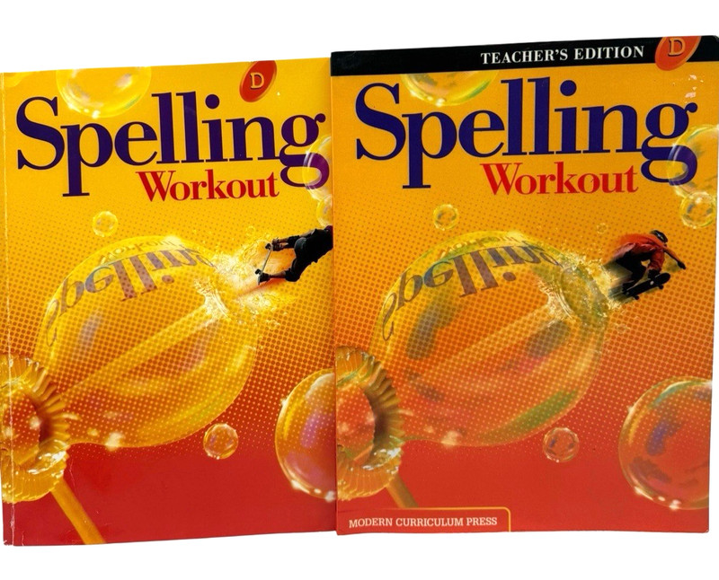 Spelling Workout Level D Set 2 Teacher Edition & Student Workbook Paperback READ