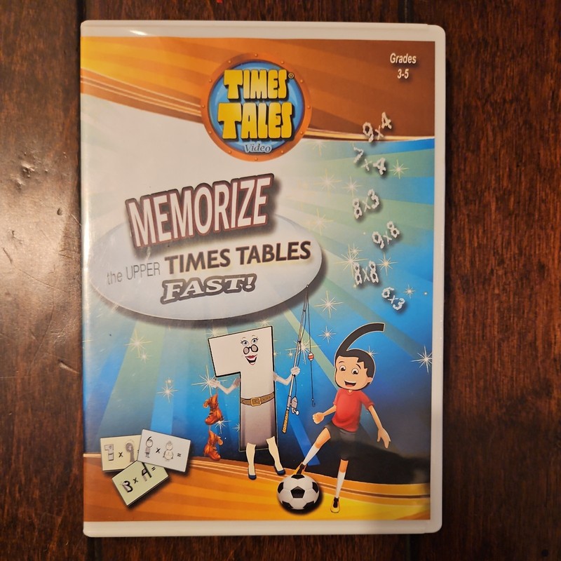Times Tales Video Memorize Upper Times Tables with DVD 2020 Grade 3-5