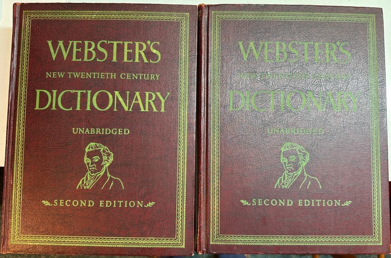 Webster’s New Twentieth Century Dictionary Unabridged Second Edition Vol 1 &2