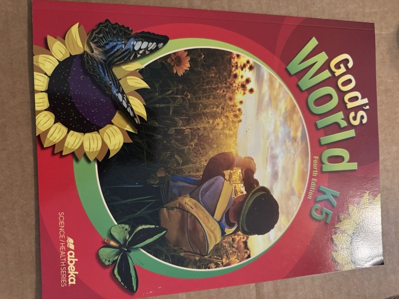 Abeka God’s World K5 Student Book 4th Edition Kindergarten Science/Health Series