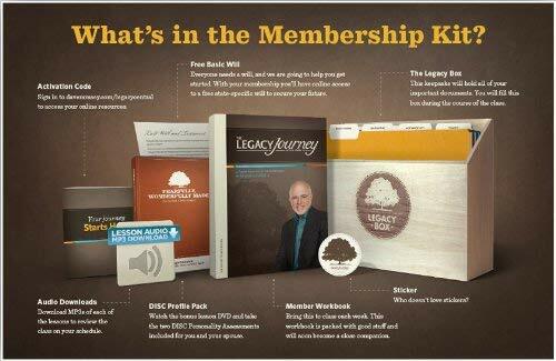 The Legacy Journey DVD Home Study Kit Dave Ramsey Invest Giving Estate Wills NEW