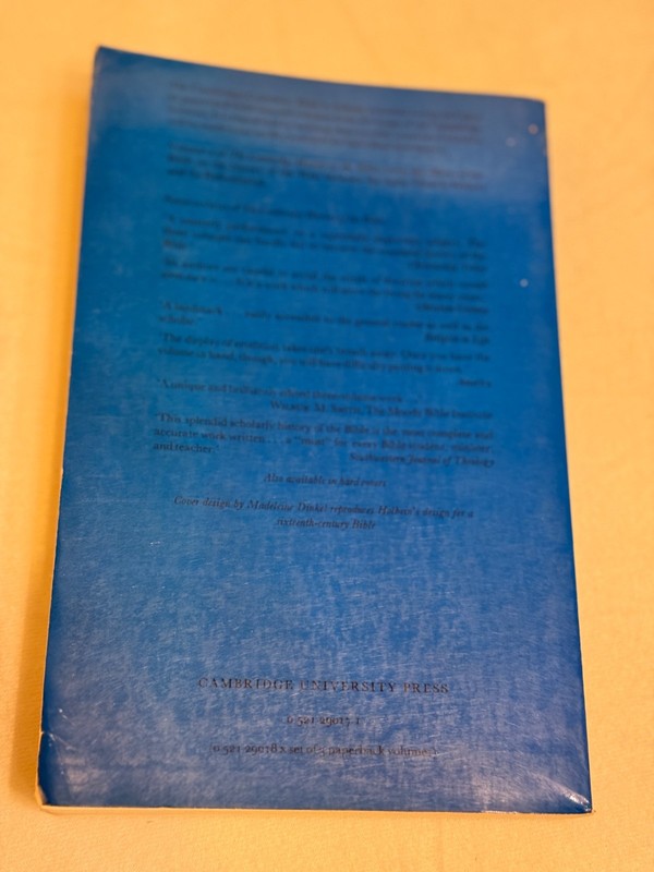 THE CAMBRIDGE HISTORY OF THE BIBLE VOL 2 G.W.H. Lampe PB VG Fathers Reformation gallery