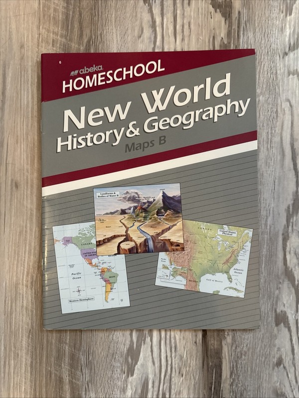 NEW – A Beka Homeschool New World History & Geography REVIEW MAPS B Grade 6