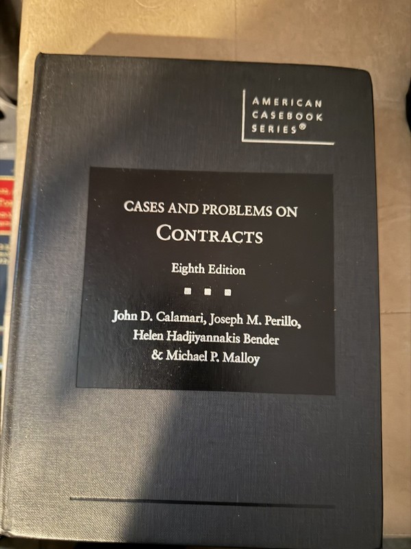 Cases and Problems on Contracts 8th edition (American Casebook Series)