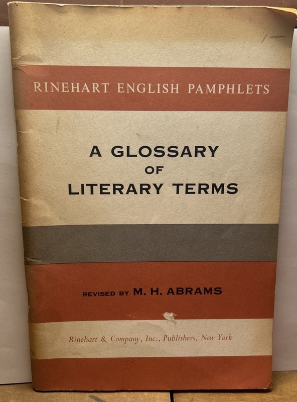 Glossary of Literary Terms – Paperback By Abrams, M.H. –