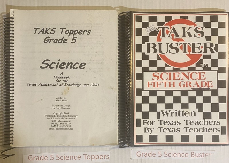 Science 5th/6th grade workbooks, answer keys included