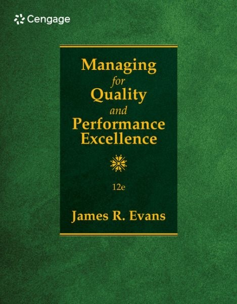 Managing For Quality And Performance Excellence by Evans, James, Brand New, F…