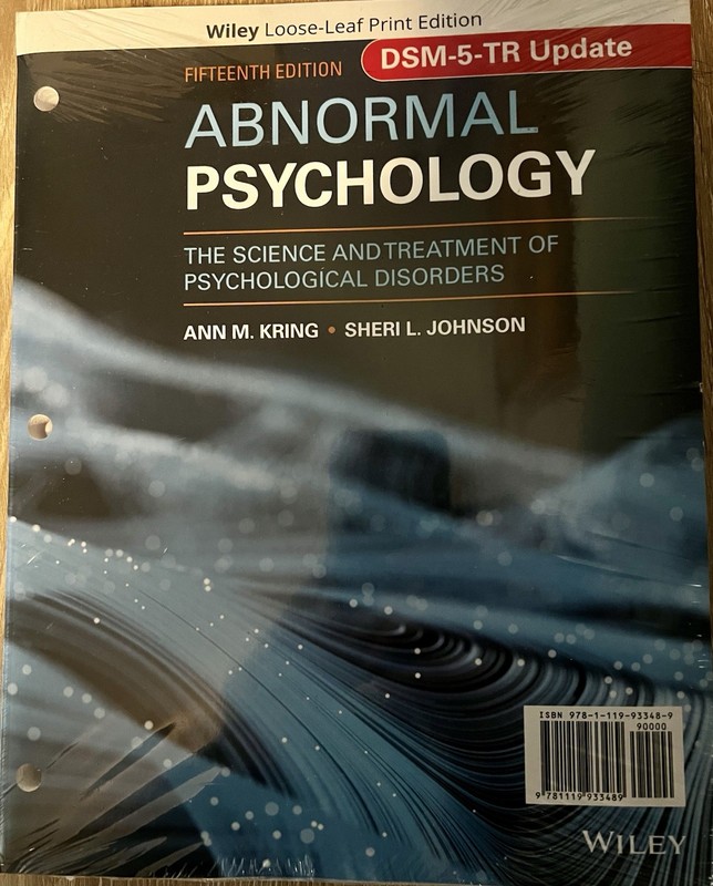 Brand New Never Opened Never Used Abnormal Psychology Textbook
