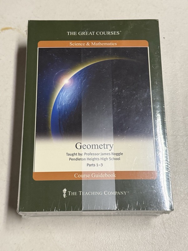 Geometry Part 1, 2, 3 The Great Courses 6-DVD Set 1994 Brand New Factory Sealed