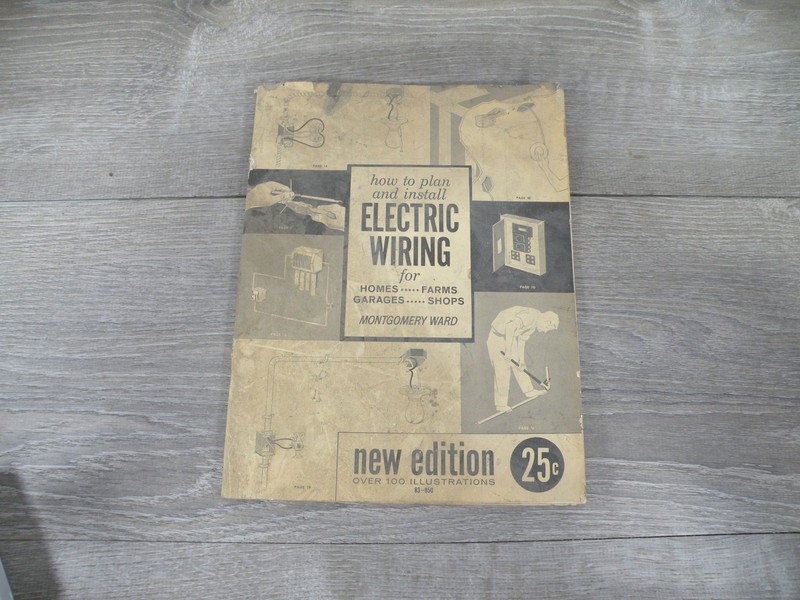 Vintage Montgomery Ward Electric Wiring Guide Book New Edition 1940s Home Farm