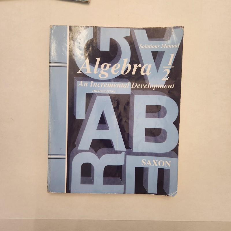 Saxon Algebra 1/2 Homeschool Curriculum Set Third Edition With DIVE Disc gallery