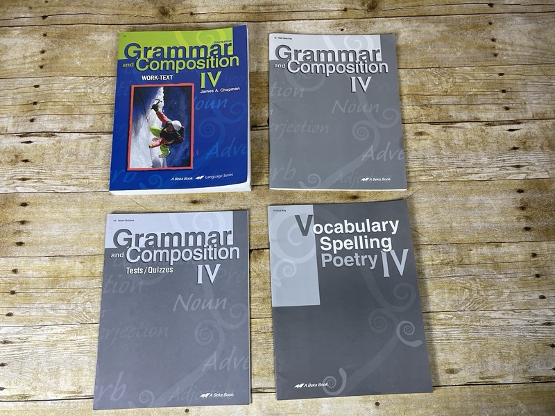 A Beka Book Grammar and Composition IV 10 Third Edition Lot Of 4 Pre-owned