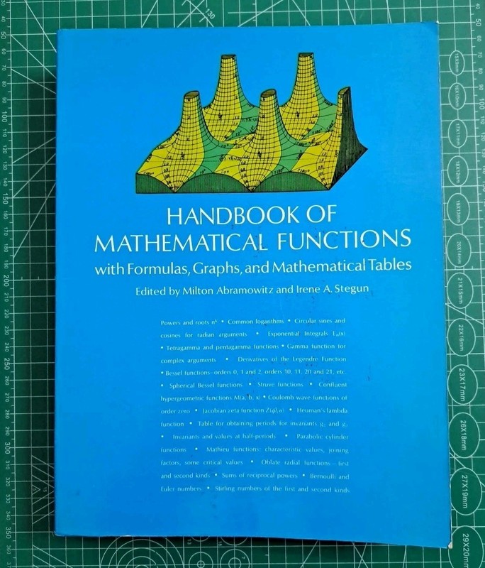 Handbook of Mathematical Functions Abramowitz Stegun Dover 1965 NIST AMS 55 VTG