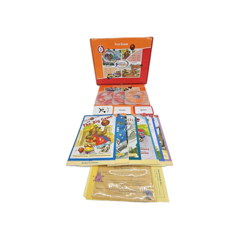 Hooked on Phonics Learn To Read Books Set Levels 1 - 5 + BONUS First Grade gallery