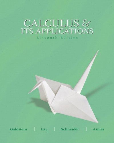 Calculus & Its Applications Goldstein, Larry J., Schneider, David I., Lay, Davi