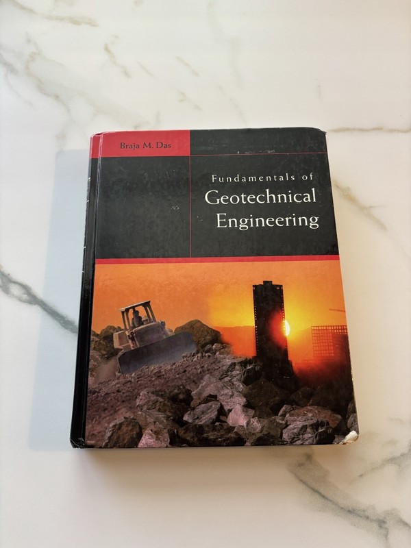 Fundamentals of Geotechnical Engineering by Braja M. Das (1999, Hardcover)