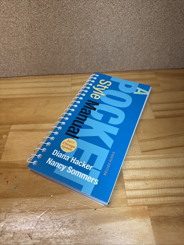 A Pocket Style Manual, 8th Edition, Very Good Condition
