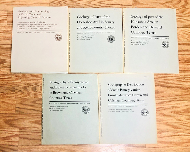 Lot United States Geological Survey Professional Paper USGS Geology Paleontology