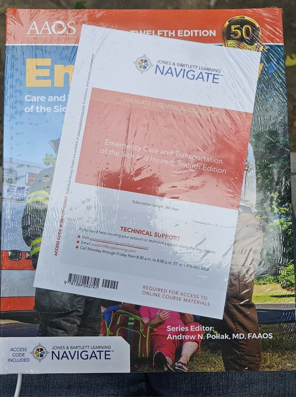 12th Ed Emergency Care Transportation Sick Navigate ESSENTIALS Access Code ONLY