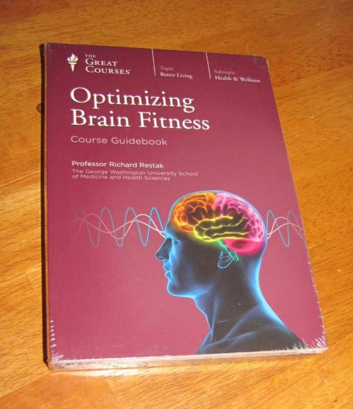 New, sealed The Great Courses: Optimizing Brain Fitness 2 DVD Set w/ book 2011