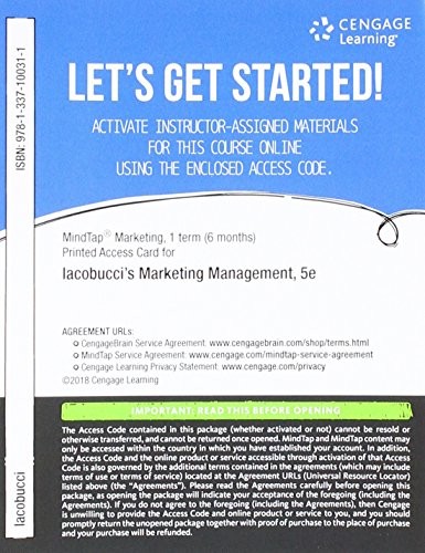 Marketing Management, Iacobucci, Dawn