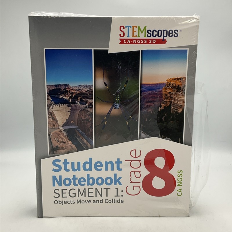 Stem Scopes CA-NGSS 3D Student Notebook Segment 1: Grade 8, 4 Books, Paperback