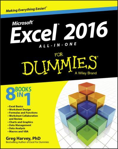 Excel 2016 All-In-One for Dummies by Harvey, Greg