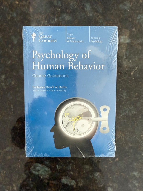 The Great Courses Psychology of Human Behavior 6 DVD Set & Course Guidebook E3