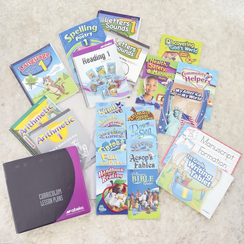 1st Grade Abeka Homeschool Curriculum Teacher Kit With Teacher FULL Lesson Plans