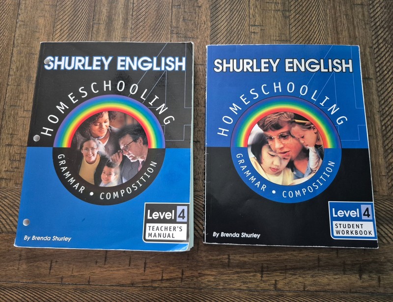 Shurley English Level 4 (4th Grade) Homeschool Student Workbook & Teacher Manual