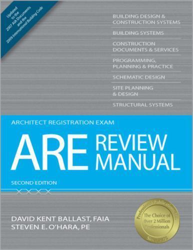 ARE Review Manual, 2nd Ed – Paperback By Ballast, David Kent