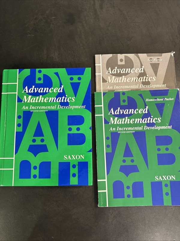 Saxon Advanced Mathematics 2nd Edition Text, Homeschool packet, & Test Forms