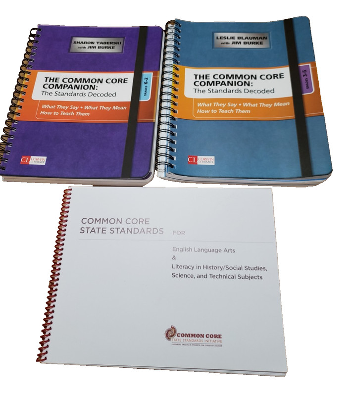 lot of 3 teacher common core Standards books spiral PB