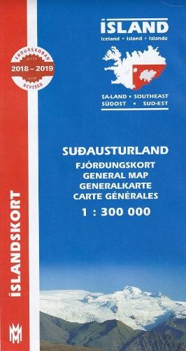H H Hansen South East Iceland Map 1:300 000 (Map) (UK IMPORT)