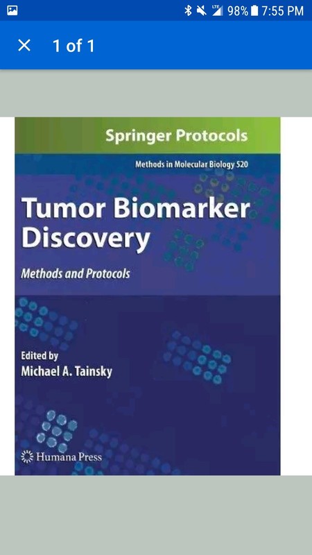 Tumor Biomarker Discovery Methods and Protocols Humana Press Tainsky Springer