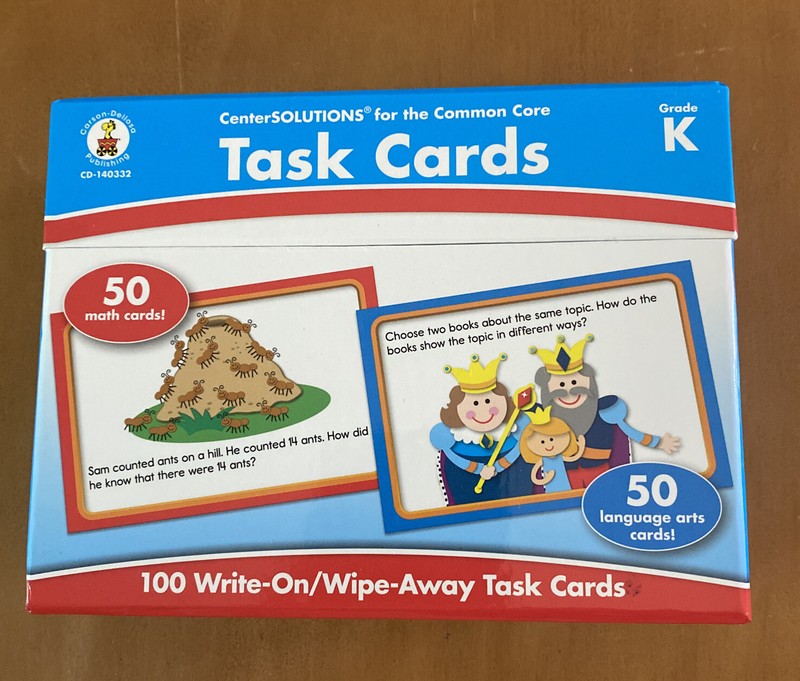 Task Cards Learning Cards, Grade K by Carson-Dellosa Publishing Staff – 2013