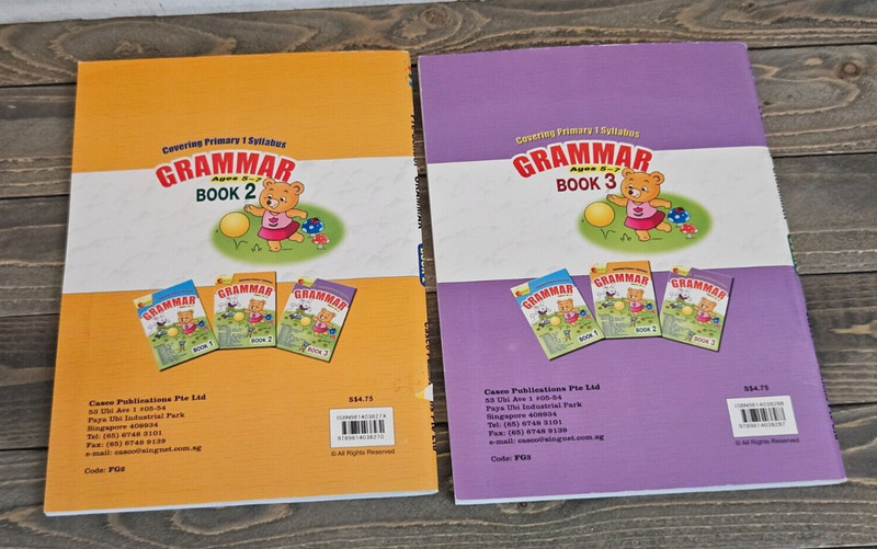 CASCO Lot (2) GRAMMAR Workbooks for Ages 5-7 -- Book 2 & 3 -- NEW - Homeschool gallery