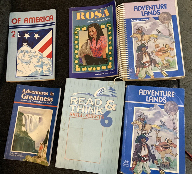 Abeka 6th Grade 3 Reading Books/Read&Think Skill Sheets/Adv. in Greatness set