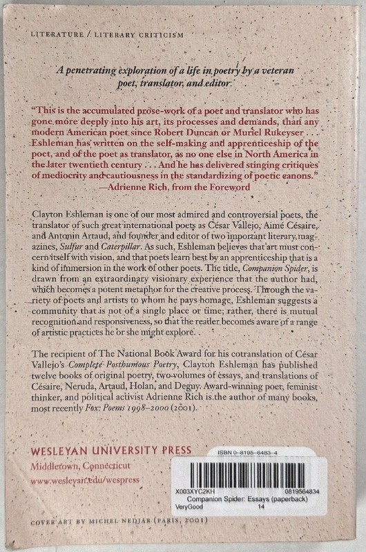 Companion Spider: Essays gallery