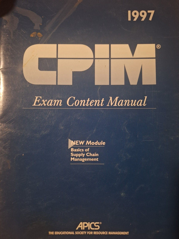 CPIM Exam Content Manual, 1997
