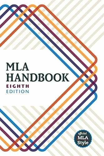 MLA Handbook – Paperback, by The Modern Language Association of – Very Good
