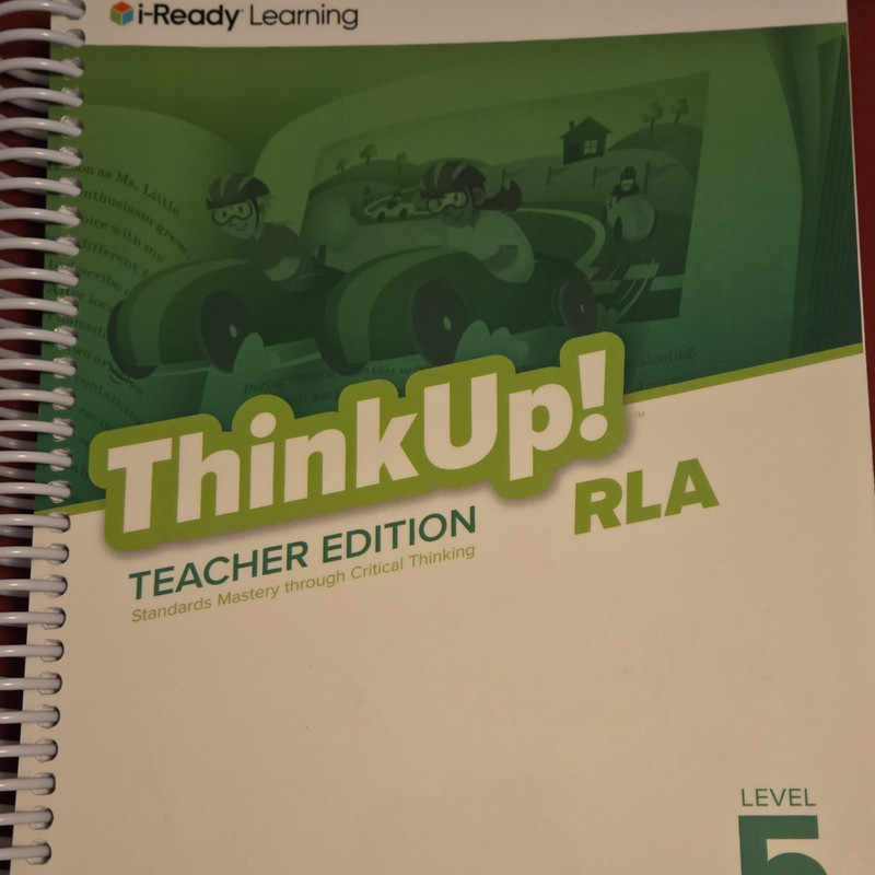 i-Ready Learning ThinkUp! RLA Teacher’s Edition Level 5 Spiral Textbook 2022